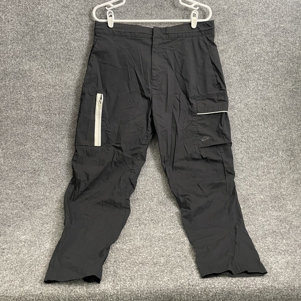 Nike Essentials Woven Utility Cargo Pants Mens Sz 34 Sportswear Style DD7034